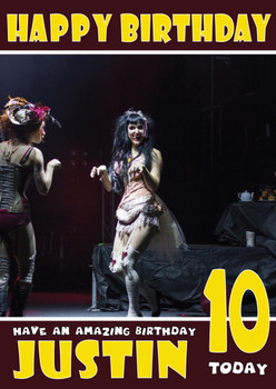 Personalised Emilie Autumn Liddell 2 Celebrity Birthday Card