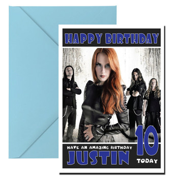 Personalised Epica Simone 2 Celebrity Birthday Card