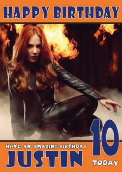 Personalised Epica Simone 3 Celebrity Birthday Card