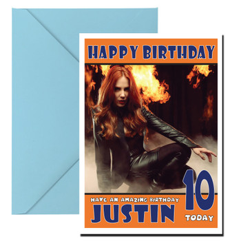 Personalised Epica Simone 3 Celebrity Birthday Card