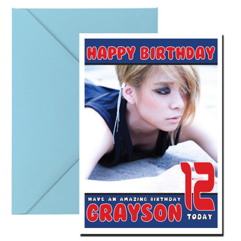 Personalised Fx 2 Celebrity Birthday Card