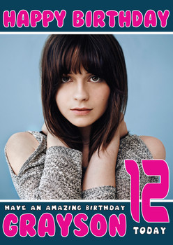 Personalised Gabrielle Aplin 2 Celebrity Birthday Card