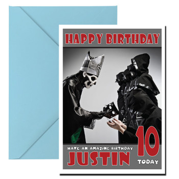 Personalised Ghost B C G Celebrity Birthday Card