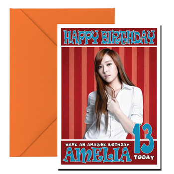 Personalised Girls Generation 2 Celebrity Birthday Card Personalised Girls Generation 2 Celebrity Birthday Card