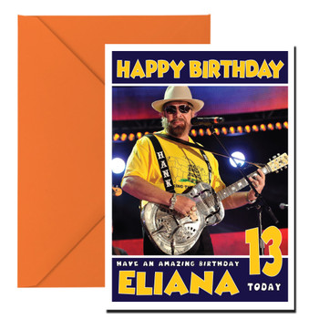 Personalised Hank Williams 2 Celebrity Birthday Card Personalised Hank Williams 2 Celebrity Birthday Card