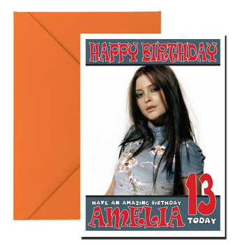 Personalised Holly Valance Celebrity Birthday Card Personalised Holly Valance Celebrity Birthday Card
