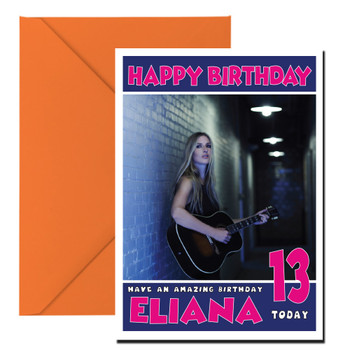 Personalised Holly Williams Celebrity Birthday Card Personalised Holly Williams Celebrity Birthday Card