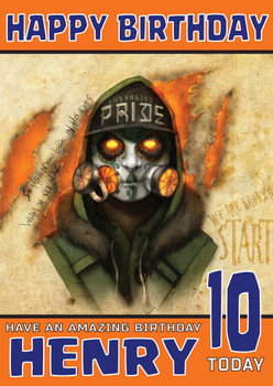 Personalised Hollywood Undead Notes Celebrity Birthday Card