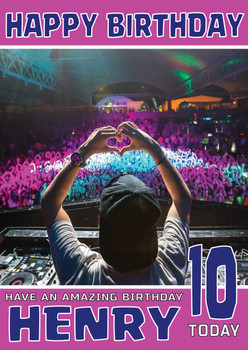 Personalised House Dj Avicii Celebrity Birthday Card