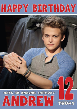 Personalised Hunter Hayes 2 Music Birthday Card