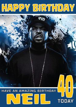 Personalised Ice Cube Celebrity Birthday Card