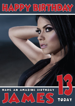 Personalised Inna 1 Celebrity Birthday Card