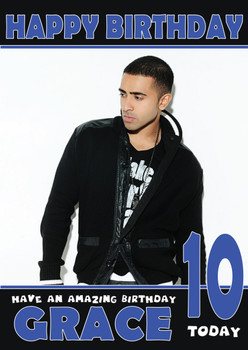Personalised Jay Sean Celebrity Birthday Card