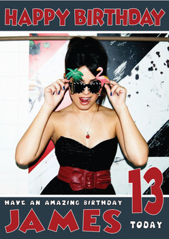 Personalised Julie 2 Celebrity Birthday Card