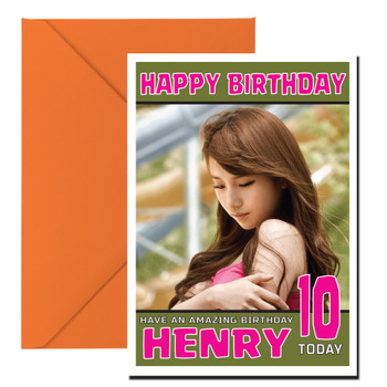 Personalised K Pop Miss A Suzy Celebrity Birthday Card Personalised K Pop Miss A Suzy Celebrity Birthday Card