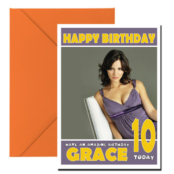 Personalised Katharine Mcphee Celebrity Birthday Card