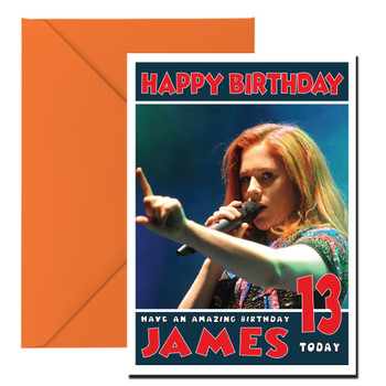 Personalised Katy B 1 Celebrity Birthday Card Personalised Katy B 1 Celebrity Birthday Card