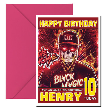 Personalised Kill The Noise Celebrity Birthday Card