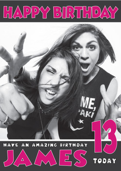 Personalised Krewella 3 Celebrity Birthday Card