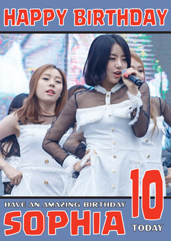 Personalised Ladies Code 1 Celebrity Birthday Card Personalised Ladies Code 1 Celebrity Birthday Card