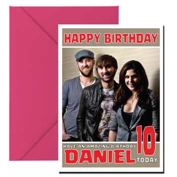 Personalised Lady Antebellum 2 Music Birthday Card Personalised Lady Antebellum 2 Music Birthday Card