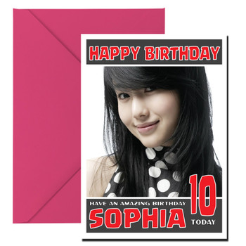 Personalised Lee Jung Hyun 2 Celebrity Birthday Card Personalised Lee Jung Hyun 2 Celebrity Birthday Card