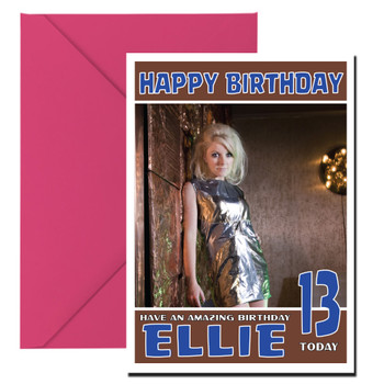 Personalised Little Boots 2 Celebrity Birthday Card