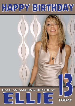 Personalised Liz Macclarlon Celebrity Birthday Card