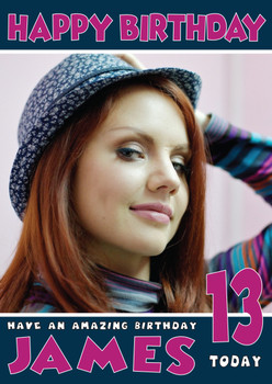 Personalised Maksim 1 Celebrity Birthday Card