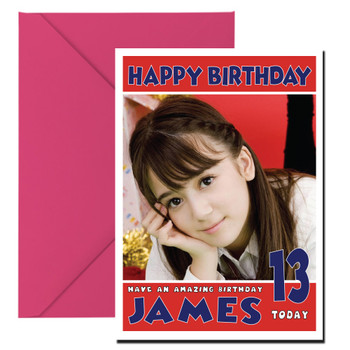 Personalised Manami Oku 1 Celebrity Birthday Card