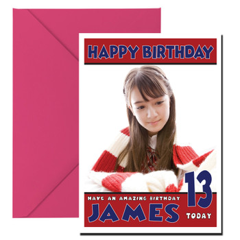 Personalised Manami Oku 2 Celebrity Birthday Card