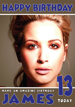 Personalised Mandy Capristo 2 Celebrity Birthday Card