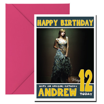 Personalised Mandy Moore Celebrity Birthday Card