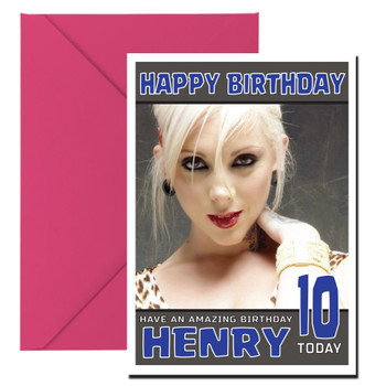 Personalised Maria Brink Celebrity Birthday Card