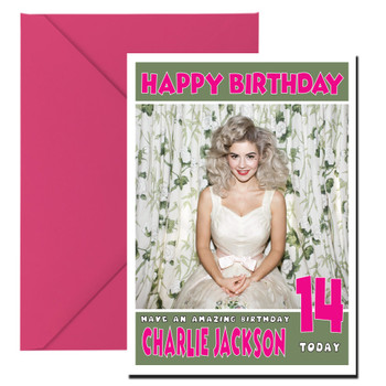 Personalised Marina And The Diamonds 1 Celebrity Birthday Card