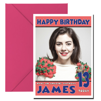 Personalised Marina Lambrini 1 Celebrity Birthday Card