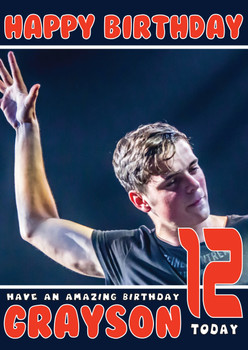 Personalised Martin Garrix 3 Celebrity Birthday Card