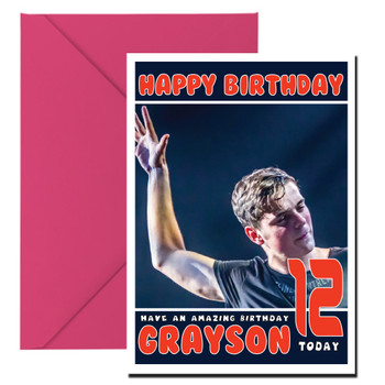 Personalised Martin Garrix 3 Celebrity Birthday Card