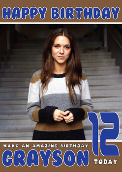 Personalised Melissa Horn 1 Celebrity Birthday Card