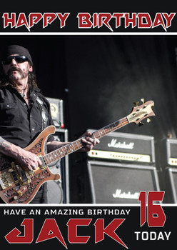 Personalised Motorhead Celebrity Birthday Card (Sa Personalised Motorhead Celebrity Birthday Card (Sa