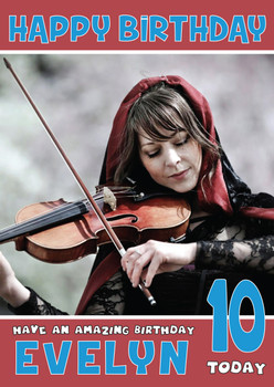 Personalised Musician Music Birthday Card