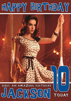 Personalised Natalia Oreiro 1 Celebrity Birthday Card