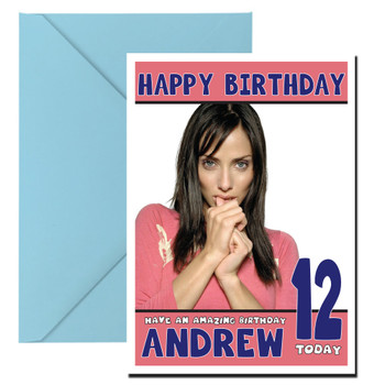 Personalised Natalie Imbruglia 1 Celebrity Birthday Card Personalised Natalie Imbruglia 1 Celebrity Birthday Card