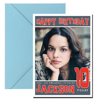 Personalised Norah Jones 1 Celebrity Birthday Card