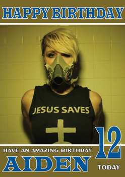 Personalised Otep 1 Celebrity Birthday Card