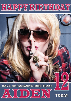 Personalised Otep 2 Celebrity Birthday Card