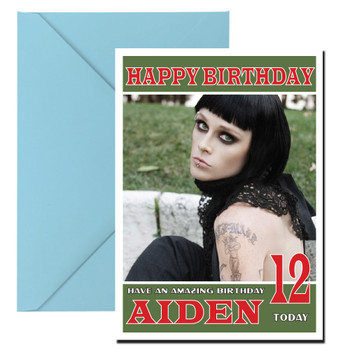 Personalised Otep 3 Celebrity Birthday Card Personalised Otep 3 Celebrity Birthday Card