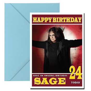Personalised Ozzy Osbourne 3 Celebrity Birthday Card