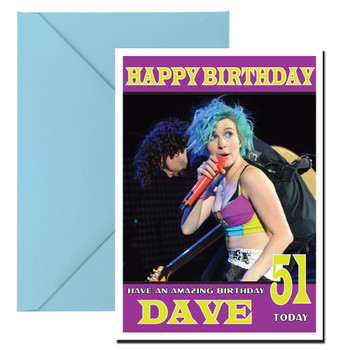 Personalised Paramore 2 Celebrity Birthday Card Personalised Paramore 2 Celebrity Birthday Card