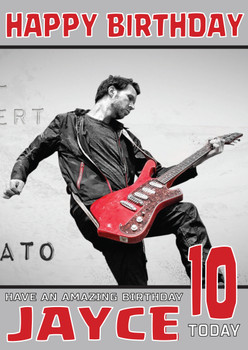 Personalised Paul Gilbert Celebrity Birthday Card (Sa